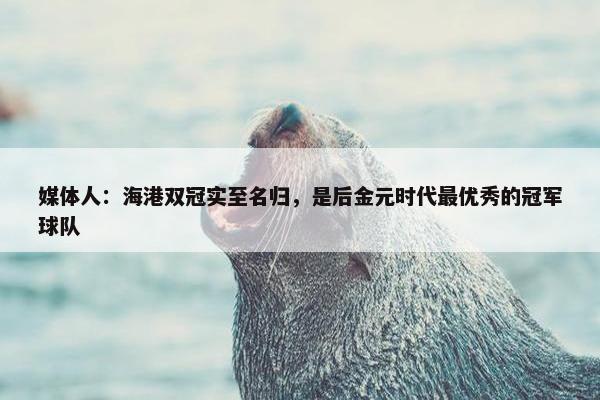 媒体人：海港双冠实至名归，是后金元时代最优秀的冠军球队