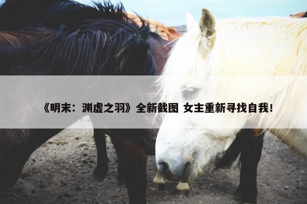 《明末：渊虚之羽》全新截图 女主重新寻找自我！