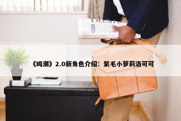 《鸣潮》2.0新角色介绍：紫毛小萝莉洛可可