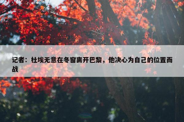 记者：杜埃无意在冬窗离开巴黎，他决心为自己的位置而战