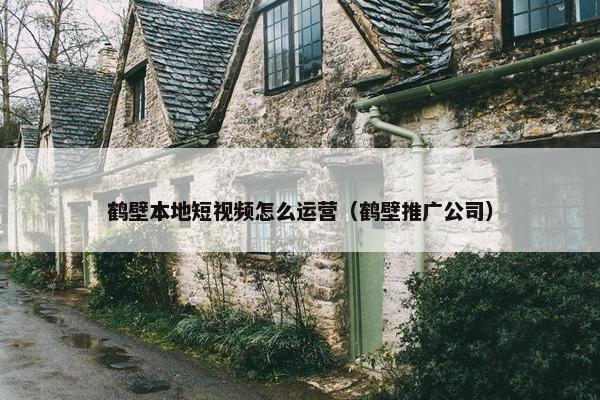 鹤壁本地短视频怎么运营（鹤壁推广公司）