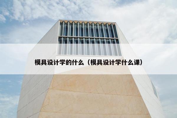 模具设计学的什么（模具设计学什么课）